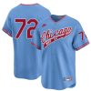 Carlton Fisk Chicago White Sox Blue 1972 Throwback Jersey - All Stitched