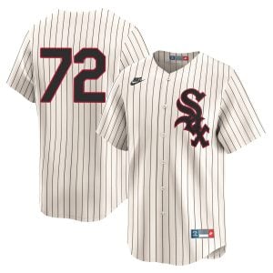 Carlton Fisk Chicago White Sox Cream Throwback Jersey - All Stitched