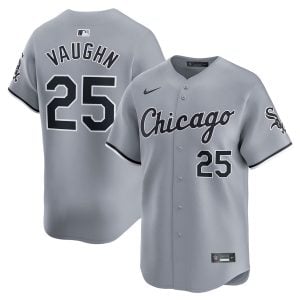 Andrew Vaughn Chicago White Sox Grey Road Jersey - All Stitched
