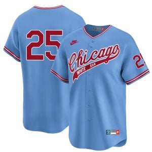 Andrew Vaughn Chicago White Sox Blue 1972 Throwback Jersey - All Stitched