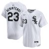 Andrew Benintendi Chicago White Sox White Pinstripe Home Jersey - All Stitched