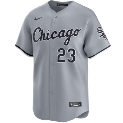 Alternative view of Andrew Benintendi Chicago White Sox Grey Road Jersey - All Stitched