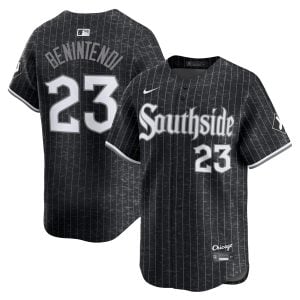 Andrew Benintendi Chicago White Sox Black City Connect Jersey - All Stitched