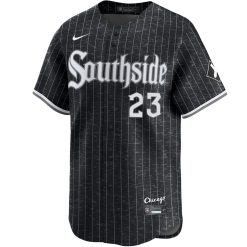 Alternative view of Andrew Benintendi Chicago White Sox Black City Connect Jersey - All Stitched