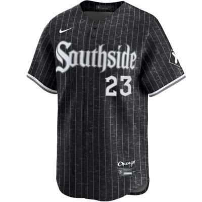 Alternative view of Andrew Benintendi Chicago White Sox Black City Connect Jersey - All Stitched