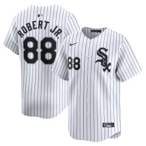 Luis Robert Jr Chicago White Sox White Pinstripe Home Jersey - All Stitched