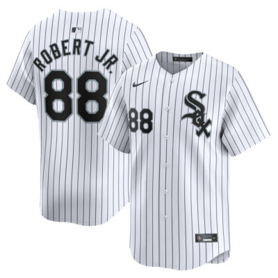 Luis Robert Jr Chicago White Sox White Pinstripe Home Jersey - All Stitched