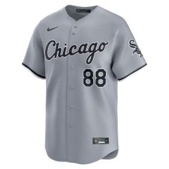 Alternative view of Luis Robert Jr Chicago White Sox Grey Road Jersey - All Stitched