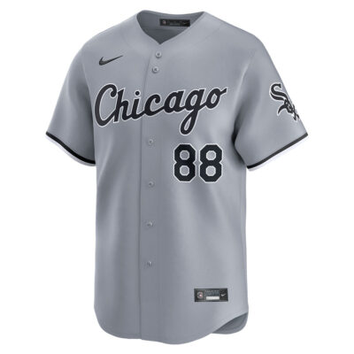 Alternative view of Luis Robert Jr Chicago White Sox Grey Road Jersey - All Stitched