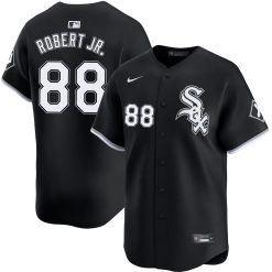 Luis Robert Jr Chicago White Sox Black Alternate Jersey - All Stitched