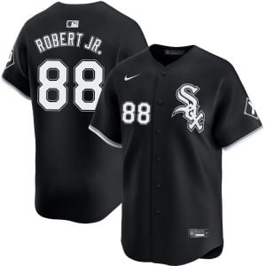 Luis Robert Jr Chicago White Sox Black Alternate Jersey - All Stitched