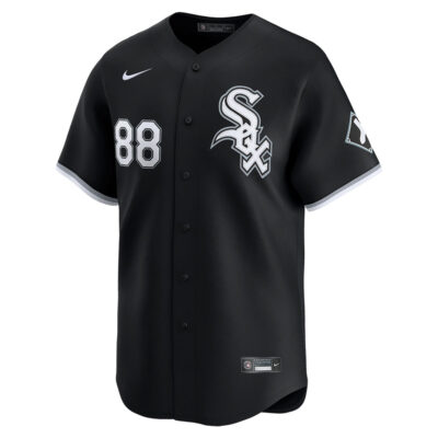 Alternative view of Luis Robert Jr Chicago White Sox Black Alternate Jersey - All Stitched