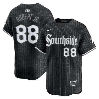 Luis Robert Jr Chicago White Sox Black City Connect Jersey - All Stitched
