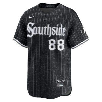 Alternative view of Luis Robert Jr Chicago White Sox Black City Connect Jersey - All Stitched