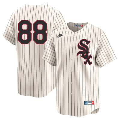Luis Robert Jr Chicago White Sox Cream Throwback Jersey - All Stitched