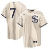 Tim Anderson Chicago White Sox Cream Fields Of Dream Throwback Jersey - All Stitched