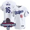 Will Smith Los Angeles Dodgers White Home Limited Jersey - All Stitched