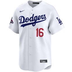 Alternative view of Will Smith Los Angeles Dodgers White Home Limited Jersey - All Stitched