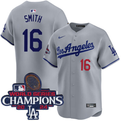 Will Smith Los Angeles Dodgers Grey Road Limited Jersey - All Stitched