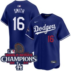Will Smith Los Angeles Dodgers Royal Blue Alternate Limited Jersey - All Stitched