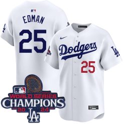 Tommy Edman Los Angeles Dodgers White Home Limited Jersey - All Stitched