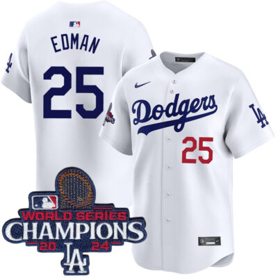 Tommy Edman Los Angeles Dodgers White Home Limited Jersey - All Stitched