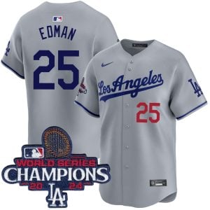 Tommy Edman Los Angeles Dodgers Grey Road Limited Jersey - All Stitched
