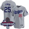 Tommy Edman Los Angeles Dodgers Grey Alternate Limited Jersey - All Stitched