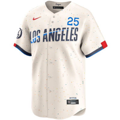 Alternative view of Tommy Edman Los Angeles Dodgers Cream City Connect Limited Jersey - All Stitched