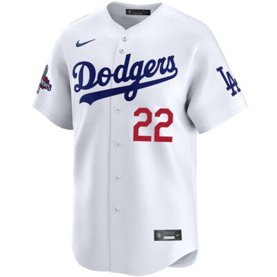 Alternative view of Clayton Kershaw Los Angeles Dodgers White Home Limited Jersey - All Stitched