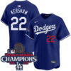 Clayton Kershaw Los Angeles Dodgers Royal Blue Alternate Limited Jersey - All Stitched