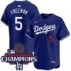 Freddie Freeman Los Angeles Dodgers Royal Blue Alternate Limited Jersey - All Stitched