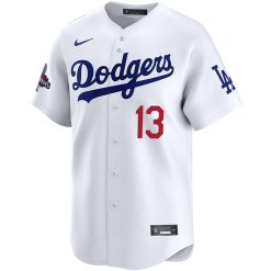 Alternative view of Max Muncy Los Angeles Dodgers White Home Limited Jersey - All Stitched