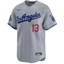 Alternative view of Max Muncy Los Angeles Dodgers Grey Road Limited Jersey - All Stitched