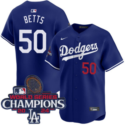 Mookie Betts Los Angeles Dodgers Royal Blue Alternate Limited Jersey - All Stitched