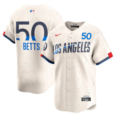 Mookie Betts Los Angeles Dodgers Cream City Connect Limited Jersey - All Stitched