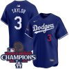 Chris Taylor Los Angeles Dodgers Royal Blue Alternate Limited Jersey - All Stitched