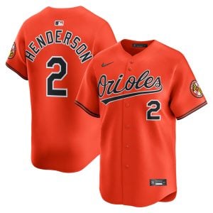 Gunnar Henderson Baltimore Orioles Orange Alternate Limited Jersey - All Stitched