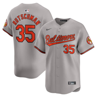 Adley Rutschman Baltimore Orioles Grey Road Limited Jersey - All Stitched