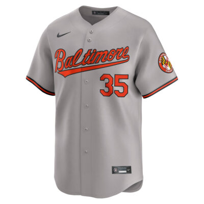 Alternative view of Adley Rutschman Baltimore Orioles Grey Road Limited Jersey - All Stitched