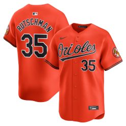 Adley Rutschman Baltimore Orioles Orange Alternate Limited Jersey - All Stitched