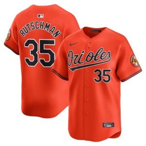 Adley Rutschman Baltimore Orioles Orange Alternate Limited Jersey - All Stitched