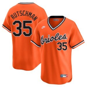 Adley Rutschman Baltimore Orioles Orange Throwback Jersey - All Stitched