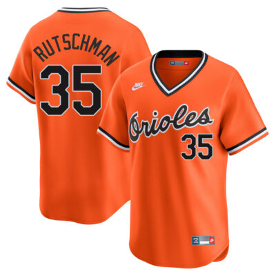 Adley Rutschman Baltimore Orioles Orange Throwback Jersey - All Stitched