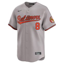 Alternative view of Cal Ripken Jr Baltimore Orioles Grey Road Limited Jersey - All Stitched