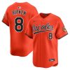 Cal Ripken Jr Baltimore Orioles Orange Alternate Limited Jersey - All Stitched