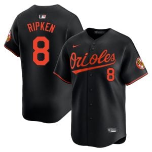 Cal Ripken Jr Baltimore Orioles Black Alternate Limited Jersey - All Stitched