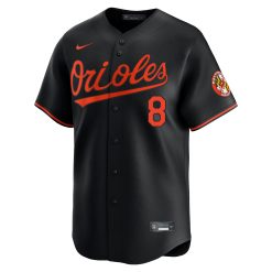 Alternative view of Cal Ripken Jr Baltimore Orioles Black Alternate Limited Jersey - All Stitched