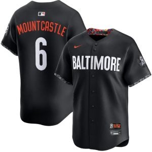 Ryan Mountcastle Baltimore Orioles Black City Connect Jersey - All Stitched