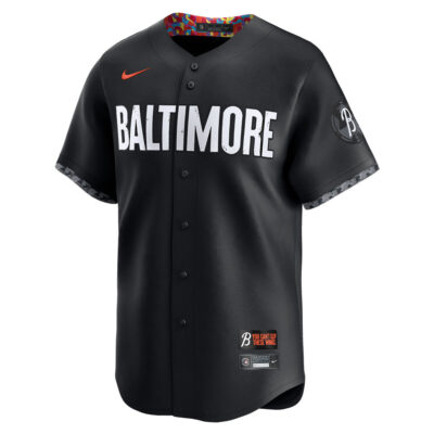 Alternative view of Ryan Mountcastle Baltimore Orioles Black City Connect Jersey - All Stitched
